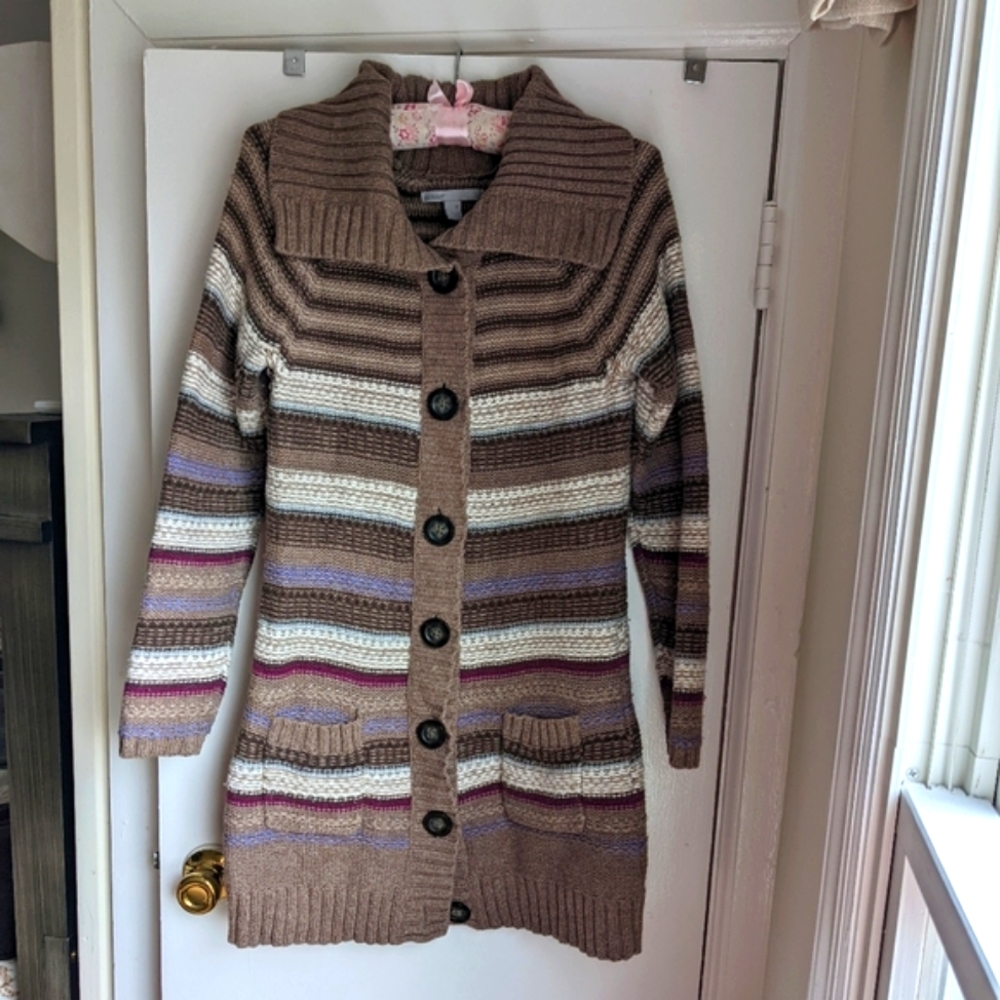 Old Navy long striped sweater